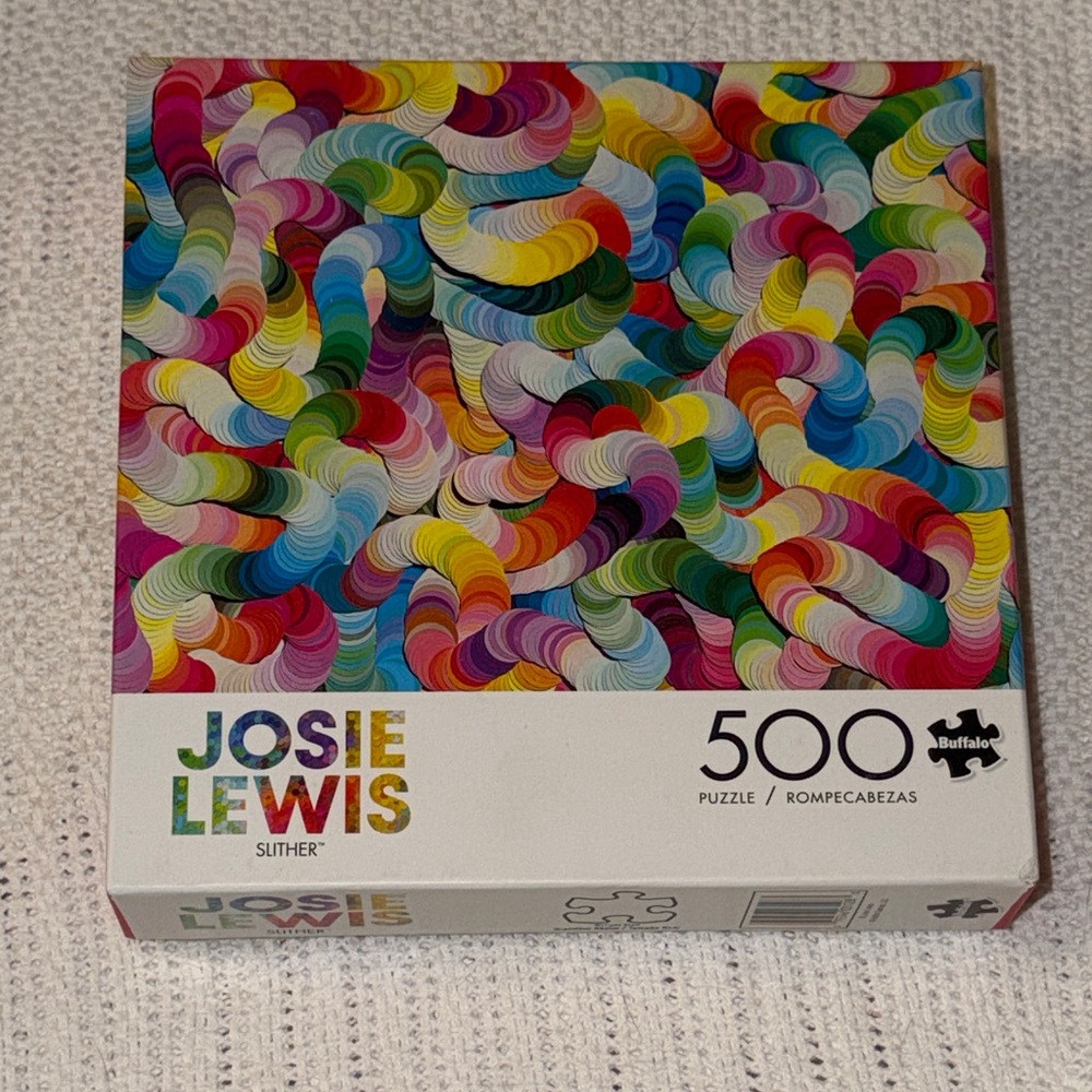 Josie Lewis SLITHER Colorful 500-Piece Puzzle Buffalo NEW Sealed